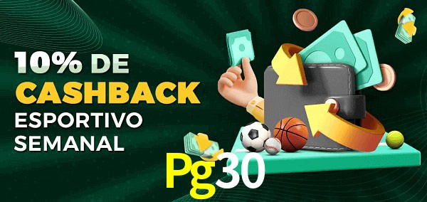 10% de bônus de cashback na Pg30
